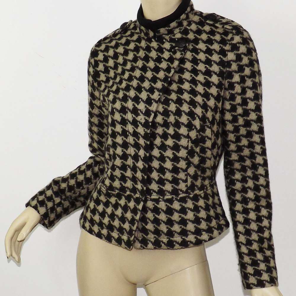 Banana Republic Houndstooth Italian Wool Jacket
